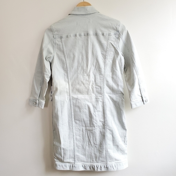 New J Brand Maxi Denim Bleach Striped Jacket Dress NWT Size XS - Picture 13 of 16
